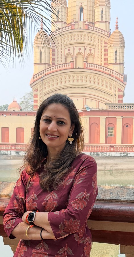 Archana at the Dakshineswar temple, Kolkata